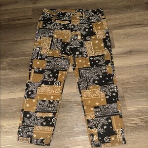 Manfinity Bandana Patchwork Pants – XL – Brand New